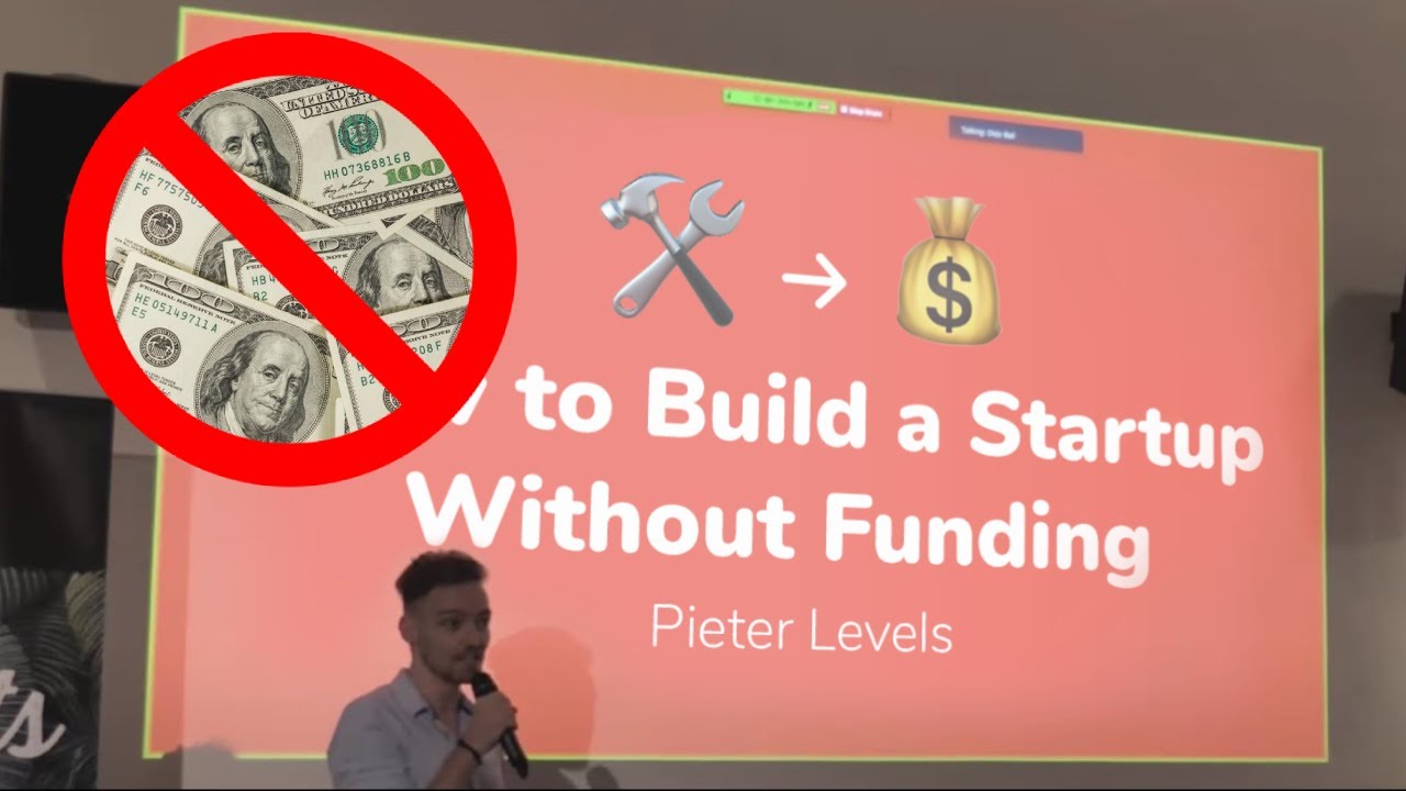 Pieter Levels presenting his bootstrapping framework at Dojo Bali