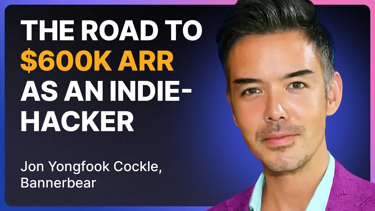 Jon Yongfook speaking remotely in the Ahrefs interview published 18 June 2024