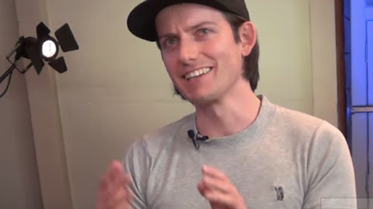Marc Köhlbrugge speaking during a panel interview